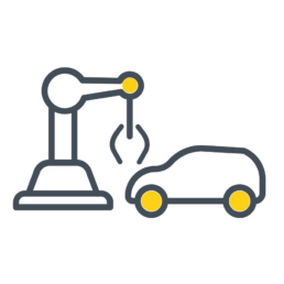 Grafik, die die Automobilindustrie symbolisiert
