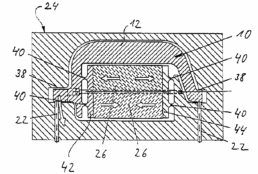 Geschichte der Piezotechnologie: Zeichnung eine Doppelstapel-Pieze aus der Patentanmeldung De 42 20 177 A1